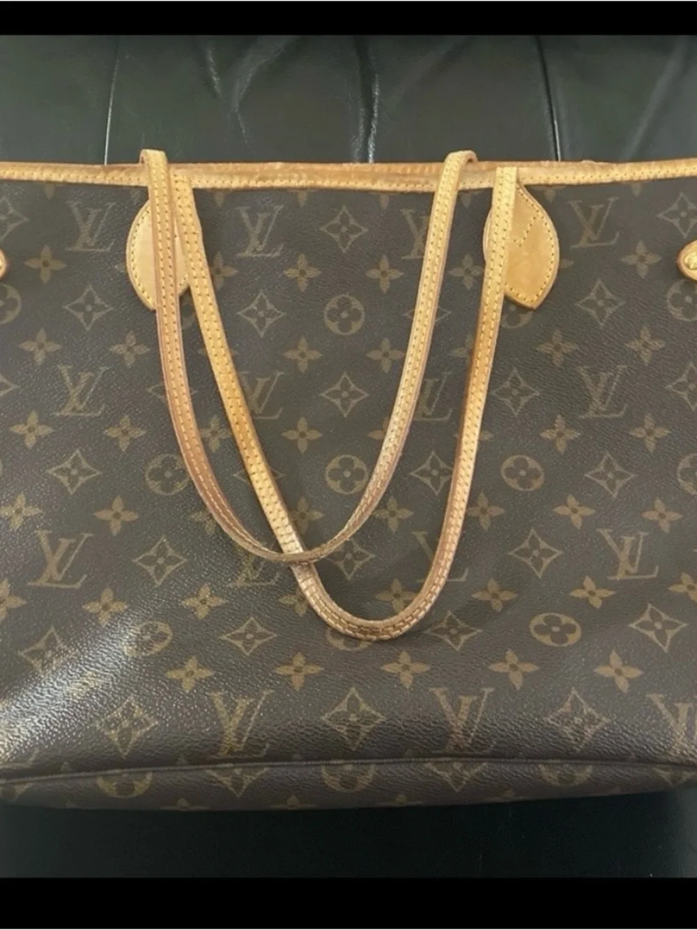 Louis Vuitton Monogram Never Full Tote with Vachetta Trim - Picture 3 of 16